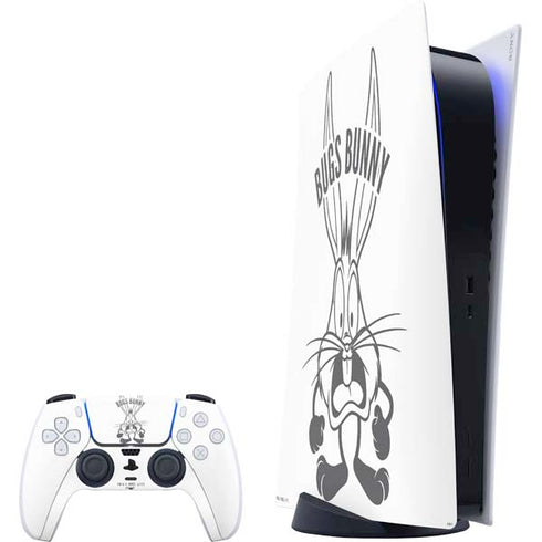 Looney Tunes Bugs Bunny Big Head PS5 Digital Edition Bundle Skin